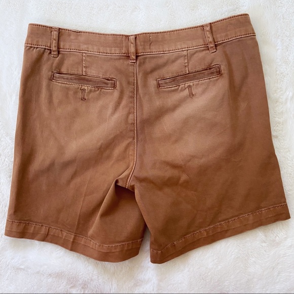 Anthropologie Shorts Chino Tan Camel Brown Casual Size 26 - Picture 5 of 7